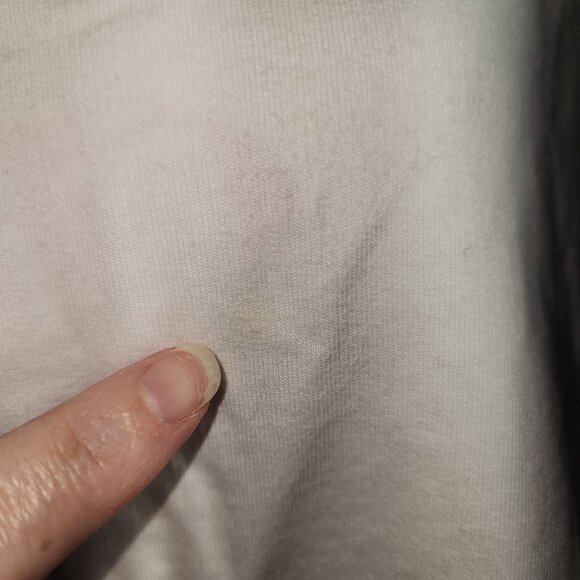 Women's Spa by Chico's Full Zip Jacket Size 2 White Brown Back Design Palm Tree - Picture 4 of 5